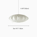 Denmark Designer Silk Pendant Lamp Minimalist Nordic Wabi Sabi for Hotel Restaurant by Ljojo.