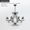 Iron Crystal Chandelier Luxury Boutique Modern Country Style for Living Room by Ljojo