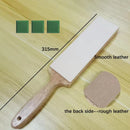 2026 Portable Knife Sharpening Stone - Aluminum Base Polishing Leather Strip - Kitchen Sharpening System by Ljojo