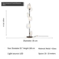 Ljojo Luxury Glass Floor Lamp for Elegant Living Space