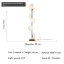 Ljojo Luxury Glass Floor Lamp for Elegant Living Space