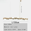 Nordic Designer LED Chandelier Hanging Light for Living Room Interior Lighting by Ljojo