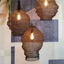 Ljojo Mesh Pendant Light: Modern Irregular Shapes, E27 Kitchen Island Suspension Lighting