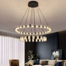 LED Pendant Light Luxe Glass Acrylic Chandelier | Ljojo