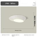 Alien Round Bedroom LED Ceiling Light - Modern Black and White Hallway Fixture by Ljojo