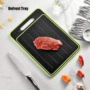 Ljojo 4-in-1 Black Double-sided Chopping Board with Knife - Kitchen Accessory