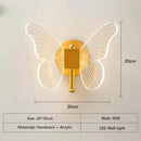 Butterfly Led Chandelier Light | Bedroom Acrylic Pendant Lamp by Ljojo