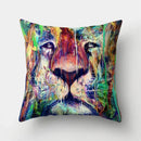 Ljojo Lion Tiger Head Pillowcase for Home Decor - Soft and Stylish Animal Cushion Cover