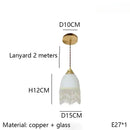 SANDYHA Modern LED Pendant Lights with Copper Tassel - Stylish Nordic Retro Chandeliers by Ljojo