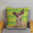 Chihuahua Dog Printed Cushion Cover by Ljojo for Home Decor
