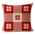 Ljojo Merry Christmas Linen Pillowcase Cushion Cover 45x45cm