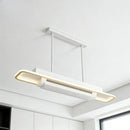 Ljojo Modern Minimalist Fan Light Fixture for Living Room - Indoor Ceiling Fans Lighting