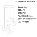 Nordic Glass Bubble LED Ceiling Chandelier Modern Dining Room Pendant Lighting by Ljojo