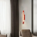 Ljojo Corridor Red Clear Glass LED Pendant Light Modern Chandeliers Home Decor Lamp