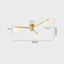 Italian Minimalist Glass Decorative Ceiling Light Ljojo Creamy Pebble Modern Bedroom Hardware Lamp
