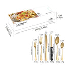 Ljojo 1010 Stainless Steel Tableware Set with Steak Knife and Dessert Spoon
