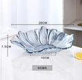 Ljojo Melon Seed & Fruit Plate Set on Crystal Glass Coffee Table