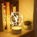 Ljojo 3D Ballet Night Light - Elegant Home Decor for Bedroom and Living Room