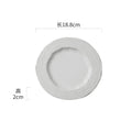 Ljojo Matte Wave Texture Ceramic Plate Set