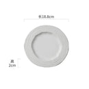 Ljojo Matte Wave Texture Ceramic Plate Set