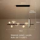 Ljojo Minimalist Glass Ball Pendant Light for Nordic Living Room, Bedroom, and Dining Room