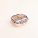Ljojo 3 Compartment Microwavable Lunch Box Container