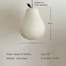 Japanese Wabi Sabi Radish Paper Pendant Lights Chandelier by Ljojo - Unique Dining Room Decor