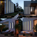 LED Tall Wall Lamp IP65 Aluminum Light Outdoor Garden Sconce by Ljojo