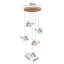 Crystal Butterfly Pendant LED Lamp for Bedroom Decor by Ljojo - Elegant Indoor Lighting Fixtures
