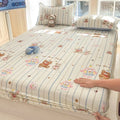 Ljojo 100% Cotton Mattress Protector Cover - Single Piece, Non-slip, Dustproof