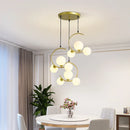 Modern Glass LED Chandelier Pendant Lamp for Living Room Dining Room Bedroom by Ljojo