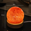 Ljojo 3D Galaxy Crystal Ball Lamp with Planetary Projections USB Night Light
