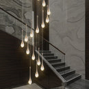 Ljojo Modern Staircase Crystal Chandelier for Living Room and Dining Room Decoration
