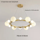 Ljojo Modern Nordic Magic Bean Pendant Lights Stylish Bubble Chandelier for Living Room