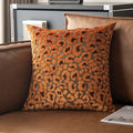 Ljojo 3D Leopard Print Sherpa Pillow Cover 18x18 Inch in Various Colors