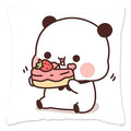 Cute Panda Bears Printed Pillow Case for Sofa Decoration by Ljojo