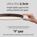 LED Wood Grain Ceiling Light | Modern Circular Ultra-thin Surface Lamp for Home Decoration