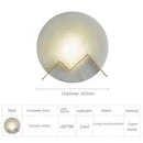 Ljojo Marble Wall Sconce, Modern Style, Living Room, Bedroom, Copper Wall Lamp