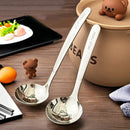Ljojo Long Handle Stainless Steel Soup Spoon, Thickened & Dishwasher Safe