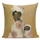 African Nation Women Portrait Pillow Cover for Home Decor by Ljojo