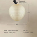 Japanese Wabi Sabi Style Pears Paper Led Pendant Lights Chandelier by Ljojo