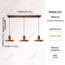 Ljojo Natural Travertine Stone Kitchen Island Pendant Light Japandi LED Ceiling Lamp