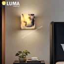 Nordic Calacatta Marble Wall Light | High-End Fashion Lamp for Bedroom by Ljojo
