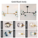 Modern Glass Chandelier Pendant Lamp Hanging Light for Dining Room Kitchen by Ljojo.