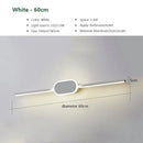 Ljojo LED Wall Lamps: White Black Mirror Headlights Sconce for Indoor Lighting