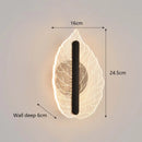 LED Butterfly Leaf Wall Lamp Modern Bedroom Lighting by Ljojo
