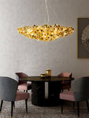 Nordic Bird's Nest Chandelier | Stainless Steel LED Kitchen Restaurant Decorative Hanging Lamp