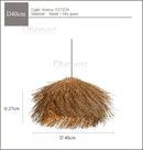 Ljojo Rattan Pendant Lamp Boho Chandelier Home Decor Fixture