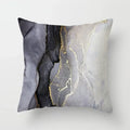 Ljojo Marble Ocean Sea Pattern Polyester Throw Pillow Cover - Home Sofa Decor