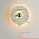 Ljojo Marble LED Wall Light: Modern Nordic Bedroom Lamp for Living Room & Bathroom